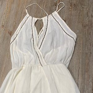 Lush White BoHo Maxi Dress